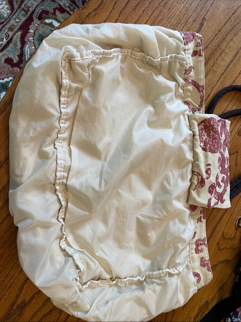 Lulu Dharma Canvas Tote @16”x6”x6” - Picture 7 of 8
